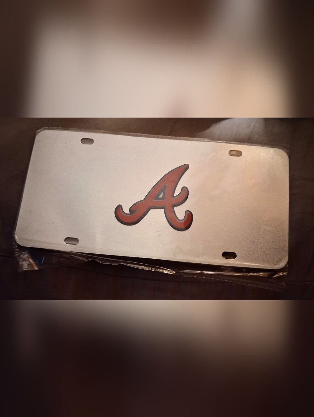New! Atlanta Braves Metal Plate